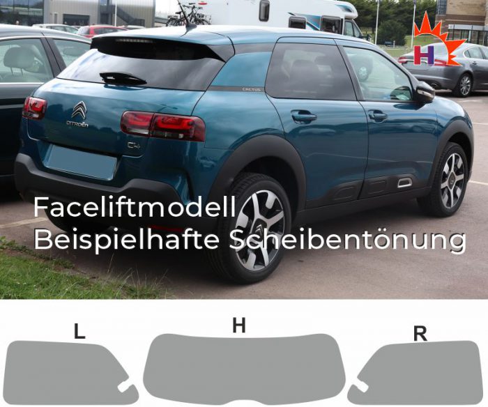 Citroen C4 Cactus ab 2018 passgenaue Tönungsfolie