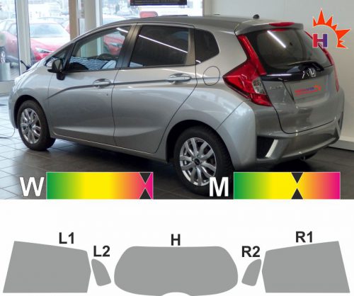 HONDA Jazz ab 2015 passgenaue Tönungsfolie