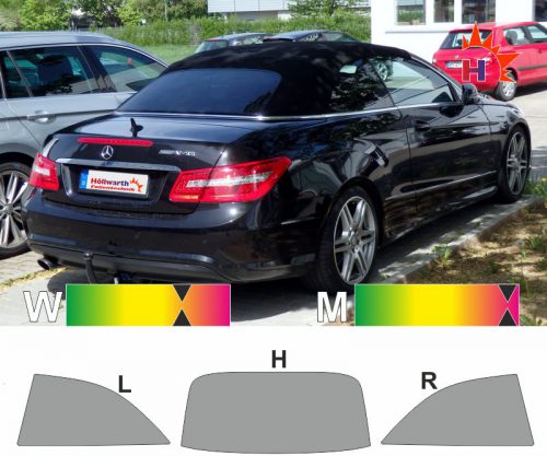 Mercedes E-Klasse 207 Cabriolet 2009 bis 2017 passgenaue Tönungsfolie