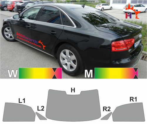 AUDI A8 D4 passgenaue Tönungsfolie