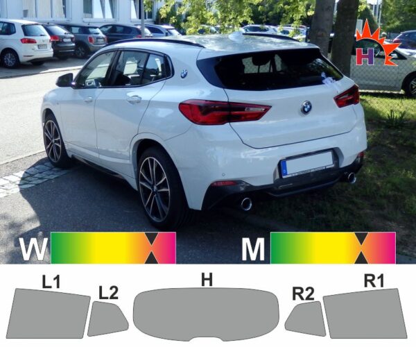 BMW X2 ab 2018 passende Tönungsfolie
