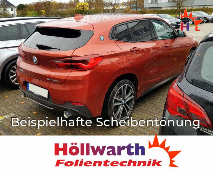 BMW X2 passgenaue Tönungsfolie