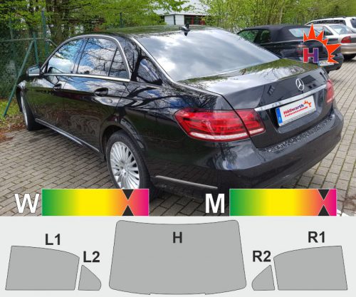 Mercedes E-Klasse W212 2009 bis 2016 passgenaue Tönungsfolie