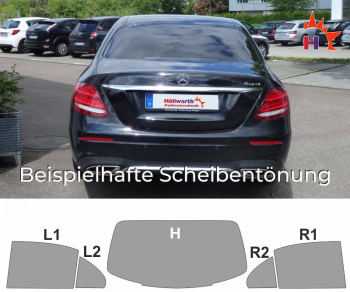 Mercedes E-Klasse W213 Limousine ab 2016 passende Tönungsfolie