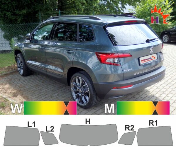 SKODA Karoq ab 2017 passende Tönungsfolie