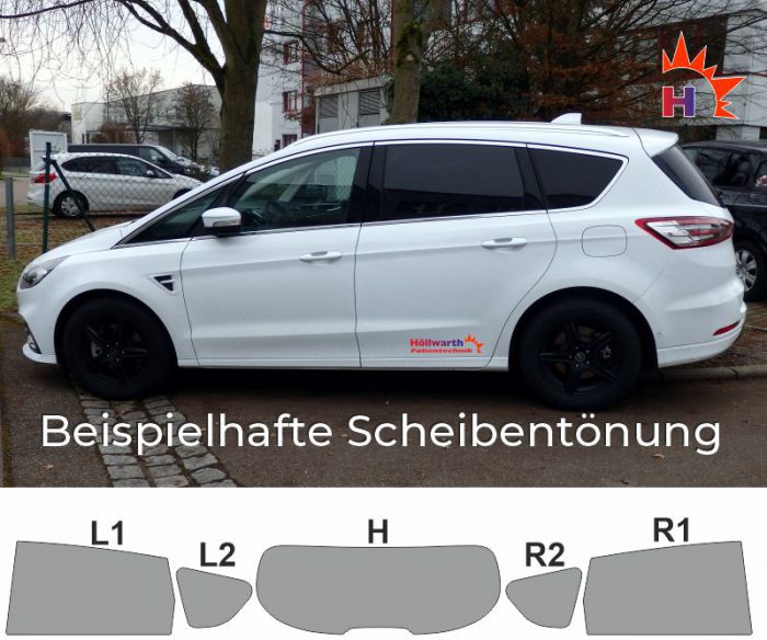 Ford S-Max ab 2015 passgenaue Tönungsfolie