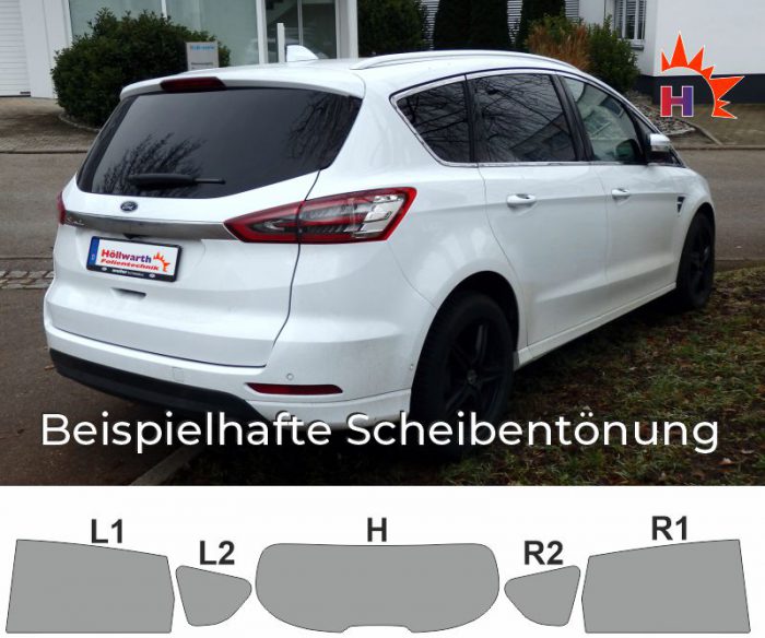 Ford S-Max ab 2015 passgenaue Tönungsfolie