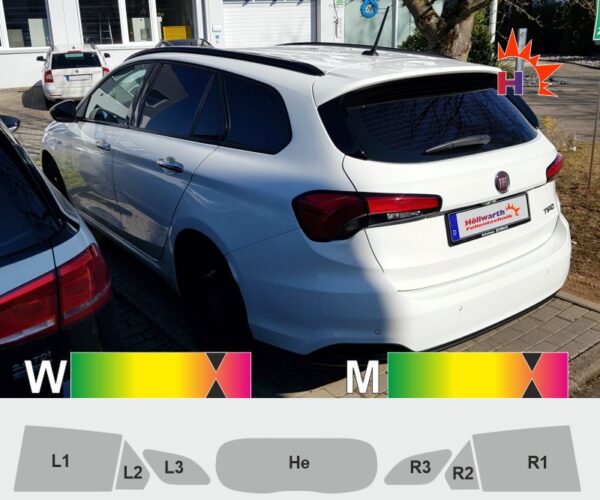 Fiat Tipo Kombi ab 2016 passgenaue Tönungsfolie