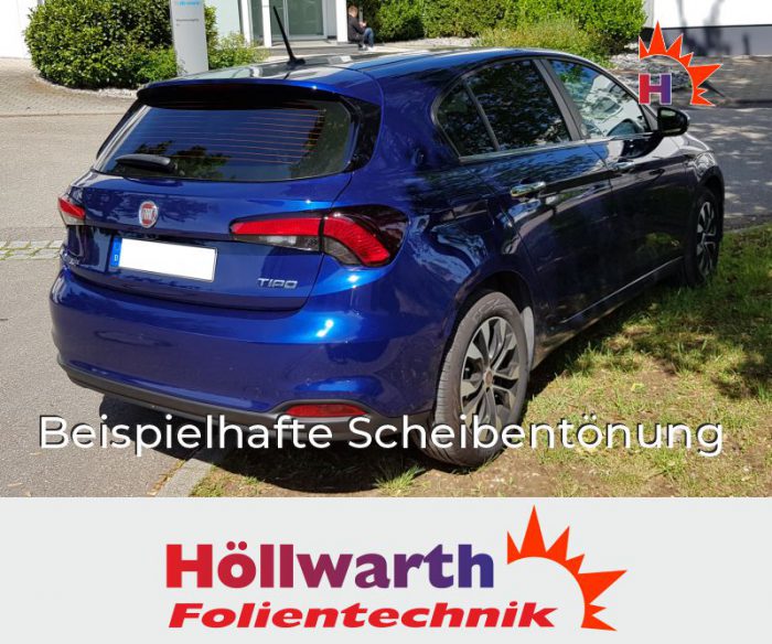 FIAT Tipo Schrägkeck fünftürig ab 2015 passgenaue Tönungsfolie