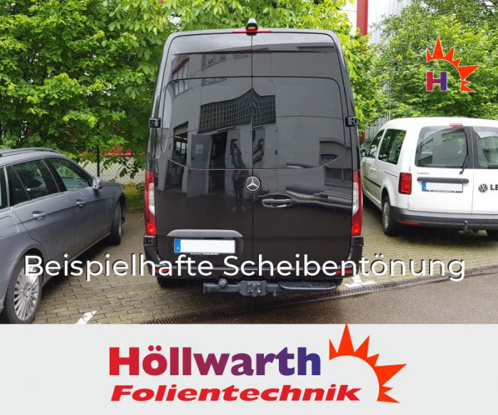 Passgenaue Tönungsfolie für Ihren MERCEDES Sprinter III ab 2018 Kastenwagen Heckflügel Schiebetüer rechts.