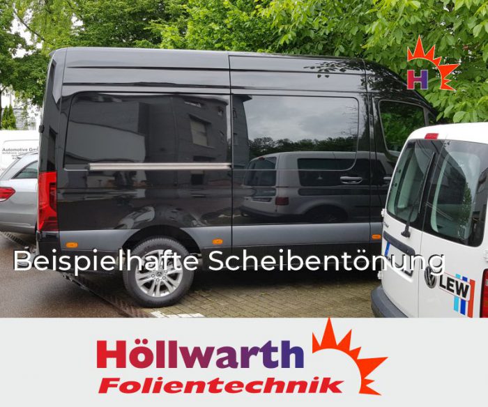 Passgenaue Tönungsfolie für Ihren MERCEDES Sprinter III ab 2018 Kastenwagen Heckflügel Schiebetüer rechts.