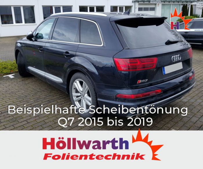 AUDI Q7 4M 2015 passgenaue Tönungsfolie