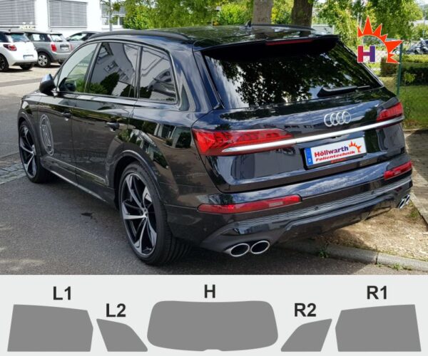 AUDI Q7 4M und SQ7 4M ab 2015 und Facelift ab 2019 passende Tönungsfolie