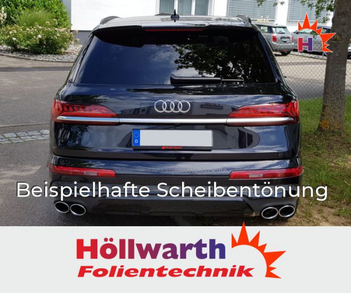 Passgenaue Tönungsfolie für Ihren AUDI Q7 4M / Audi SQ7 ab 2015 und Facelift ab 2019.