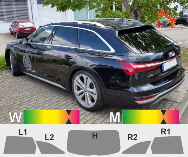 AUDI RS6 C8 Avant ab 2018 passgenaue Tönungsfolie
