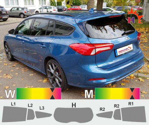 FORD Focus 18 Turnier ab 2018 passgenaue Tönungsfolie