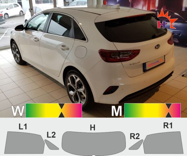 KIA Ceed CD fürftürig ab 2018 passgenaue Tönungsfolie