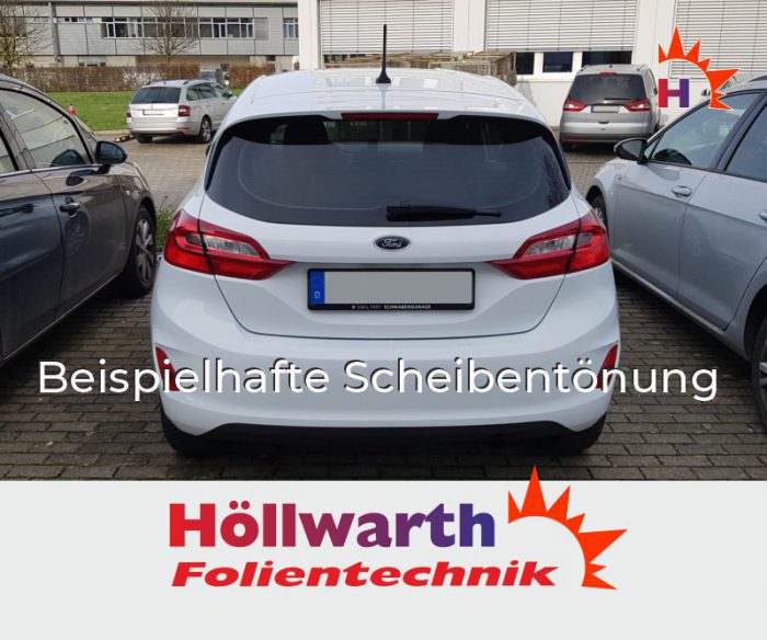 Passgenaue Tönungsfolie für den FORD Fiesta 18 dreitürer.