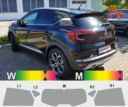 RENAULT Captur ab 2020 passgenaue Tönungsfolie