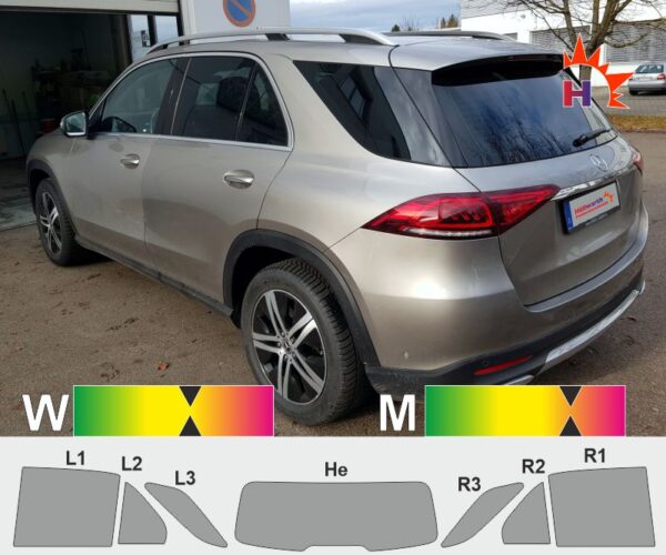 MERCEDES GLE V167 ab 2018 passende Tönungsfolie