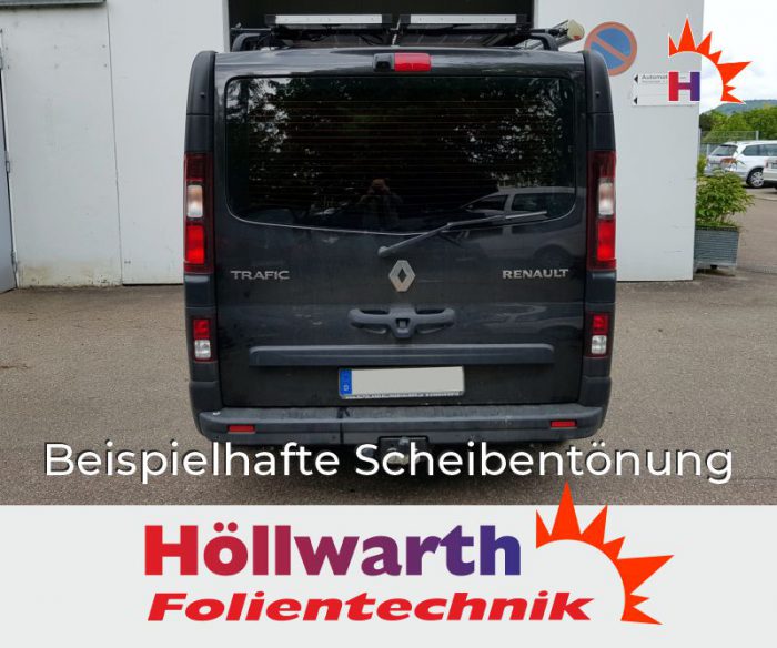 RENAULT TraficIII L2H1 Heckklapp ohne Schiebefenster passgenaue Tönungsfolie