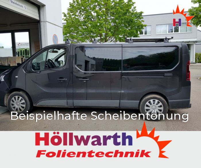 RENAULT TraficIII L2H1 Heckklapp ohne Schiebefenster passgenaue Tönungsfolie