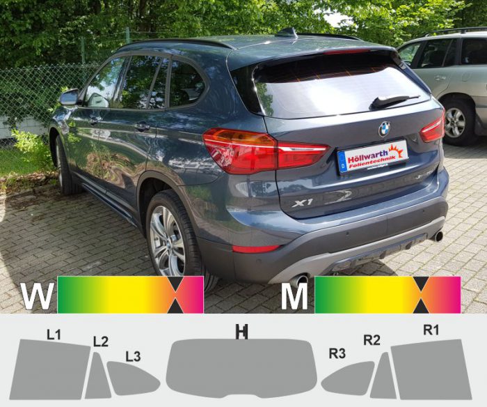 BMW X1 F48 ab 2015 passgenaue Tönungsfolie