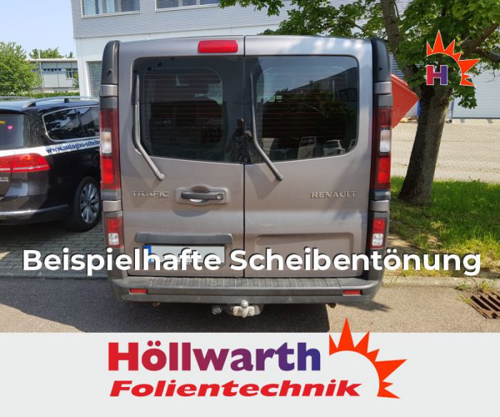 RENAULT TraficIII L1H1 Heckflügel ST-lr SF-lr passgenaue Tönungsfolie