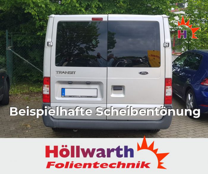 FORD Transit 06 kurz ohne Scheibenwischer passgenaue Tönungsfolie