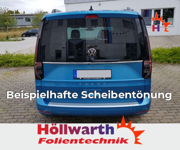 VW Caddy V passgenaue Tönungsfolie