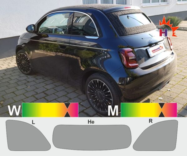 FIAT 500 Cabrio ab2020 passende Tönungsfolie