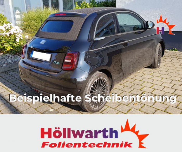 FIAT 500 Cabrio ab 2020 passgenaue Tönungsfolie