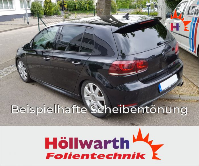 VW Golf VI fünftuerig 2008 bis 2012 passende Tönungsfolie