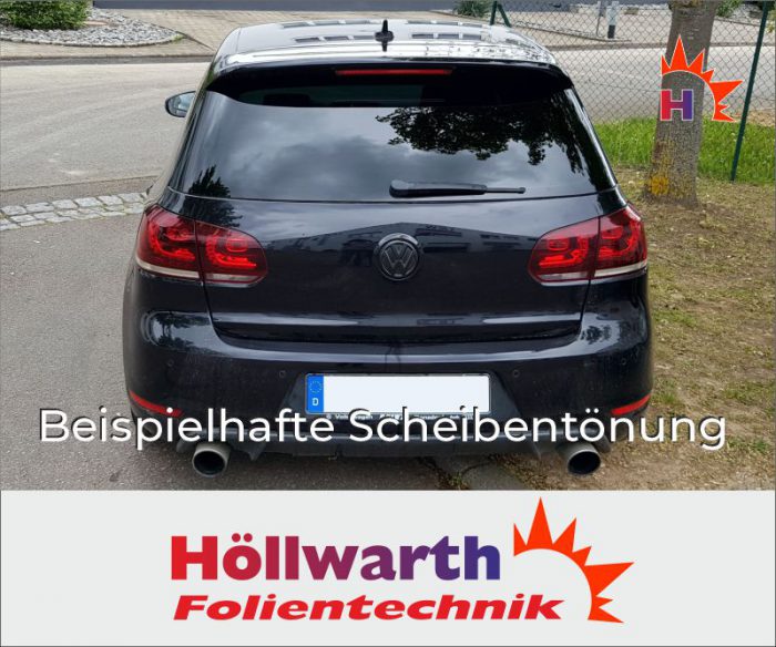 VW Golf VI fünftuerig 2008 bis 2012 passende Tönungsfolie