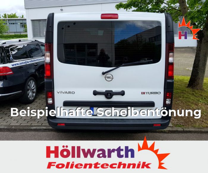 OPEL Vivaro B L1H1 hecklappe schiebetuer_R bis 2019 passgenaue Tönungsfolie