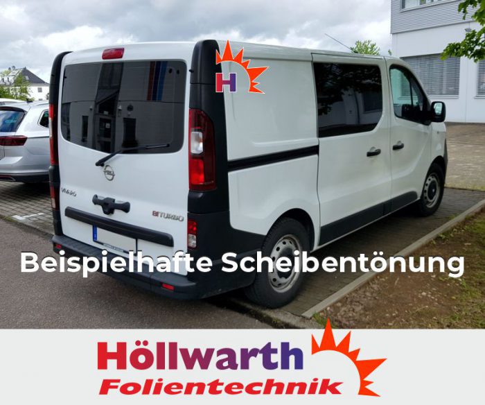 OPEL Vivaro B L1H1 hecklappe schiebetuer_R bis 2019 passgenaue Tönungsfolie