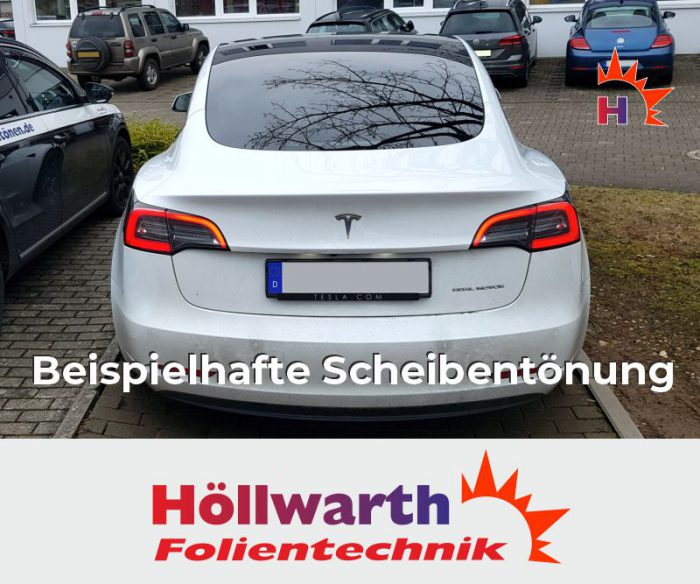 Tesla Model 3 passgenaue Tönungsfolie