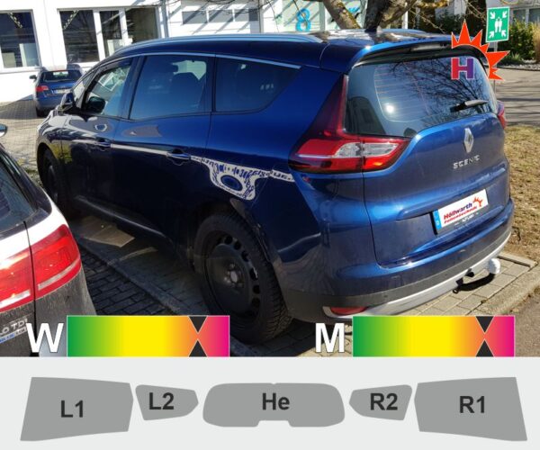 RENAULT Grand Scenic 4 ab 2016 passgenaue Tönungsfolie