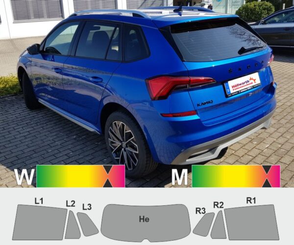 SKODA Kamiq ab 2019 passgenaue Tönungsfolie