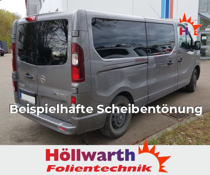 OPEL Vivaro C lang Heckflügeltüren passgenaue Tönungsfolie