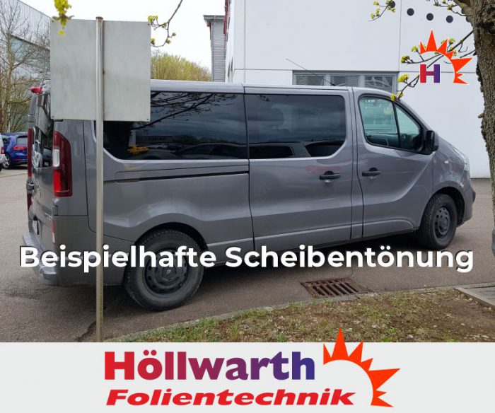 OPEL Vivaro C lang Heckflügeltüren passgenaue Tönungsfolie