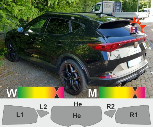 CUPRA Formentor ab 2020 passgenaue Tönungsfolie