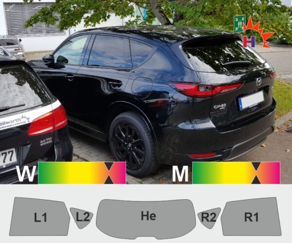 MAZDA CX-60 ab 2022 passgenaue Tönungsfolie