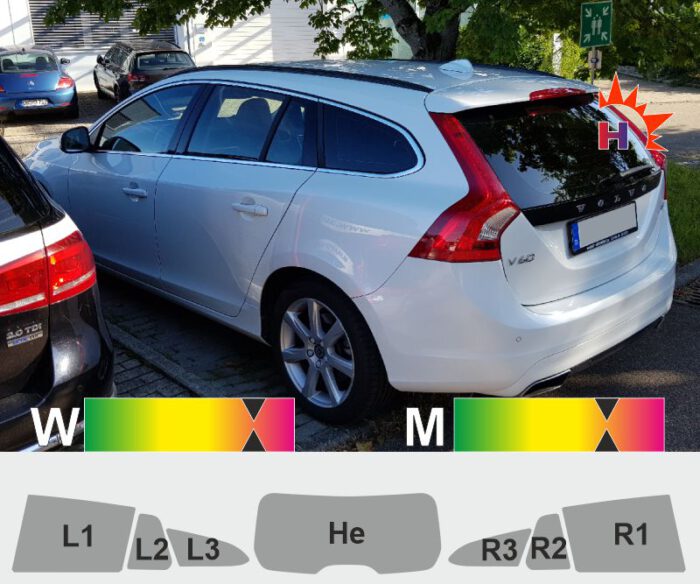 VOLVO V60 I passgenaue Tönungsfolie